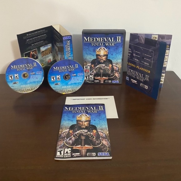 Video Games & Consoles Medieval Ii Total War For Pc Made By Sega Cib